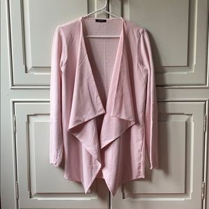 RW&CO. Pink Open Front Cardigan